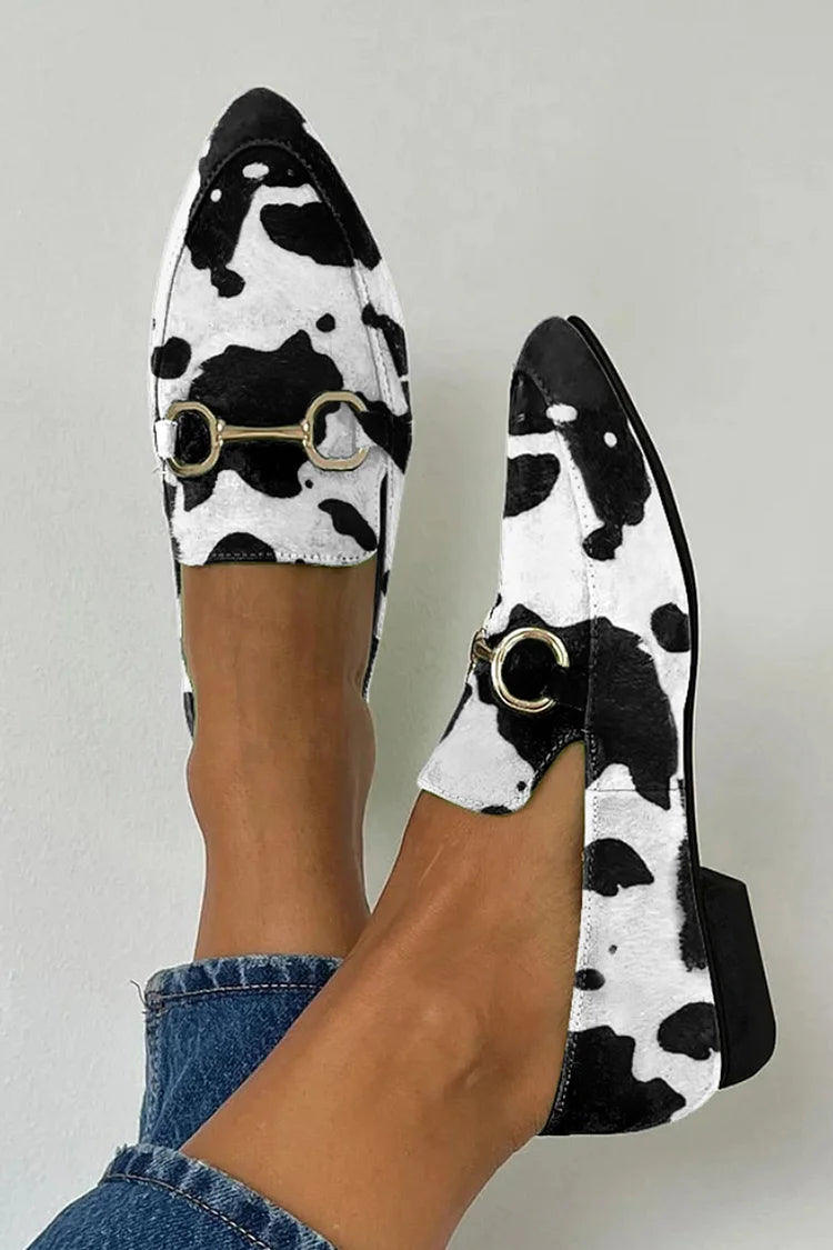 STUDIO | BUCKLED PRINTED LOAFER