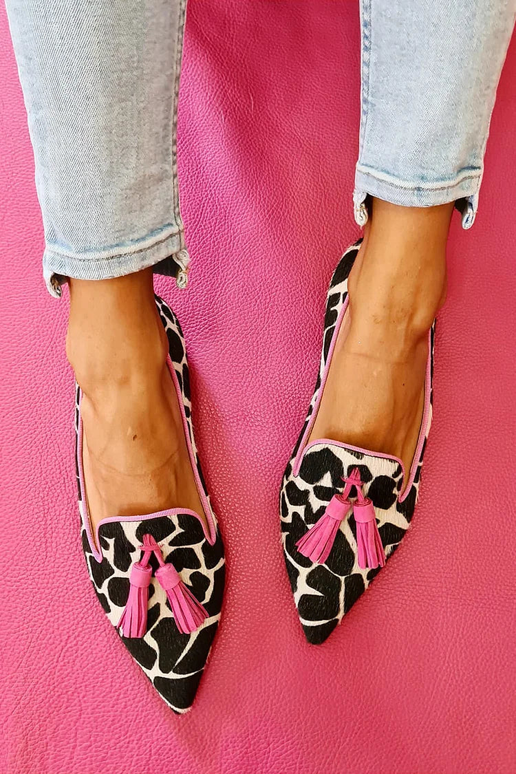 Tassel-Embellished Pointed Loafers | NORTHLINE STUDIO