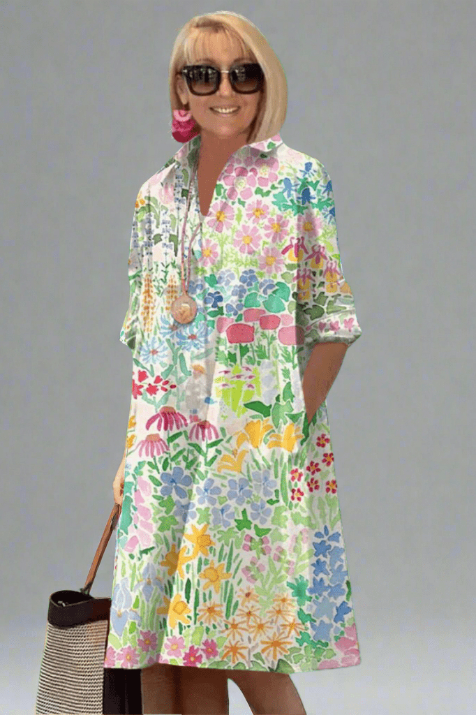 Nadine - Elegant Floral Summer Dress for Effortless Chic