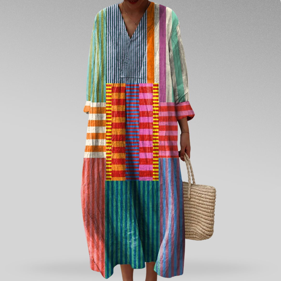 Orla Fiona| Colorblock Breeze Maxi Dress