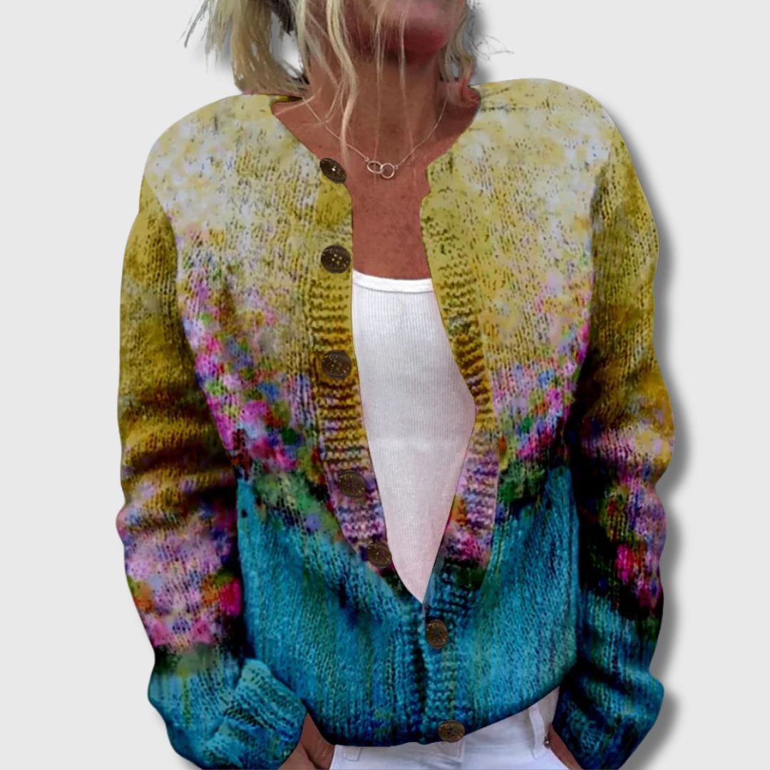 Nicolina | Stylish Printed Cardigan