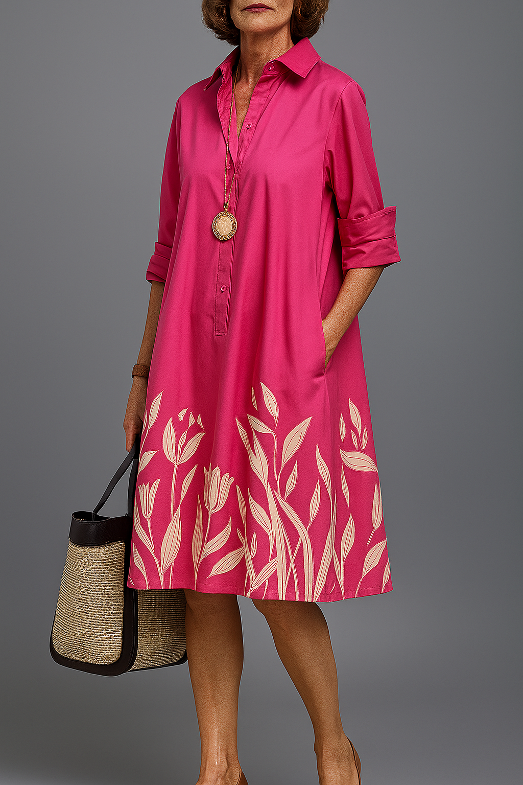 Liane - Elegant Midi Dress for Effortless Luxury