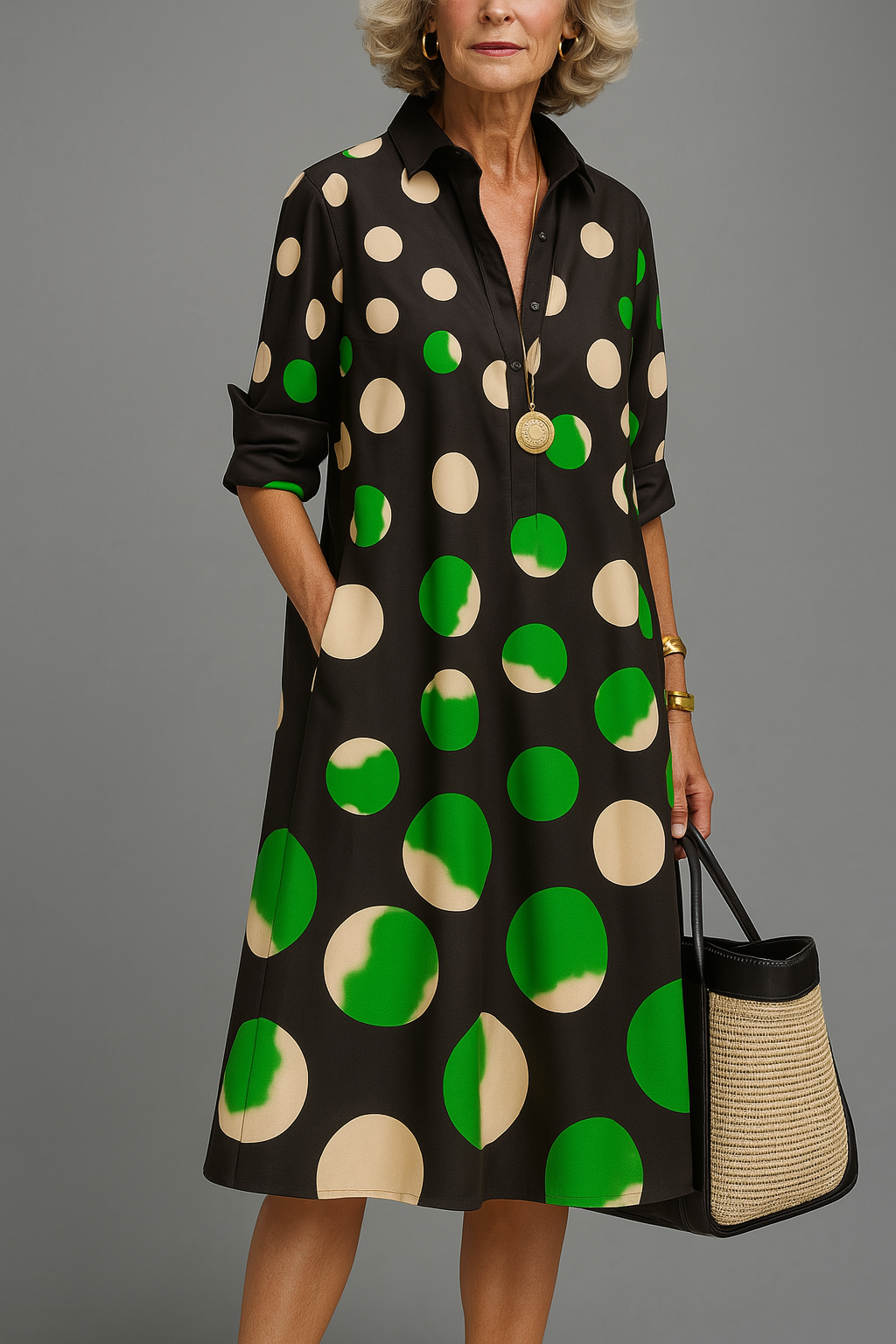 Daniela - Elegant Luxe Midi Dress for Effortless Style