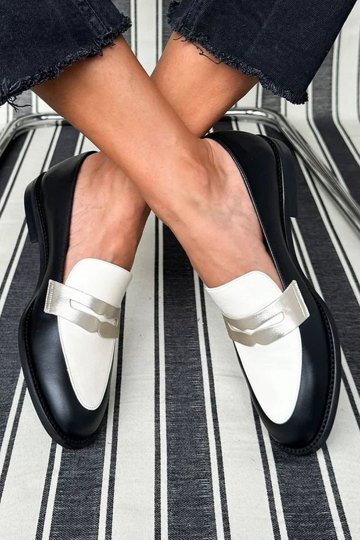 Classic Monochrome Loafers | Stylish Footwear