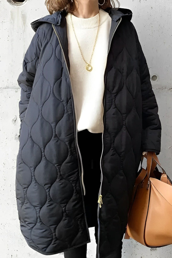 PRISCILLA™ | PARKA WITH HOOD AND FINE DETAILS