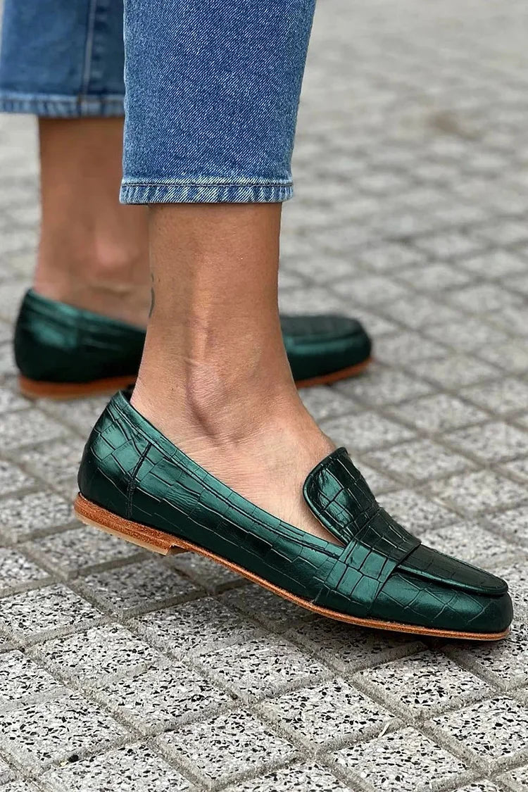 Crocodile Texture Loafer