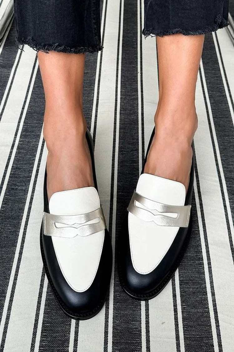 Classic Monochrome Loafers | Stylish Footwear