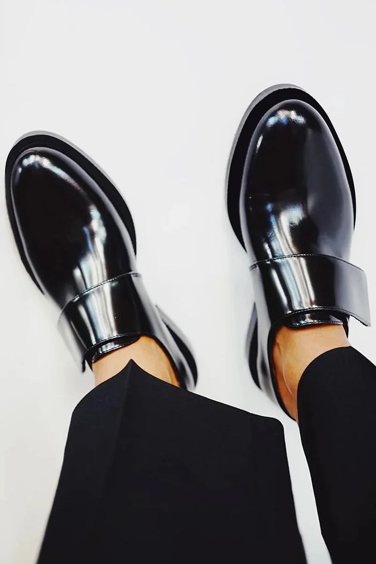 Northline Studio | Sleek Polished Strap Loafers