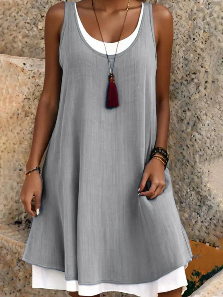 Orla Fiona | Sunlit Sleeveless Midi Dress.