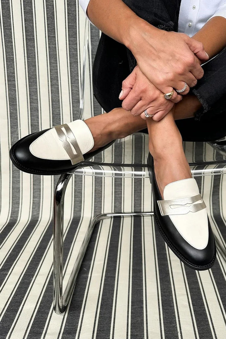 Classic Monochrome Loafers | Stylish Footwear