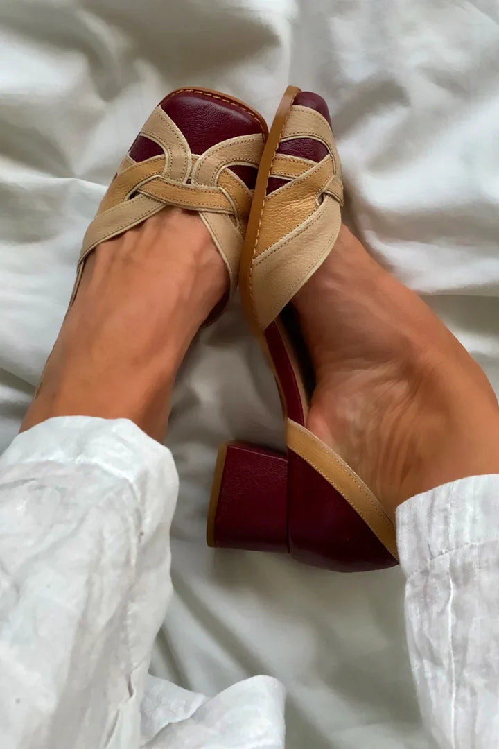 Tri-Color Slip-On Flats | Style Name