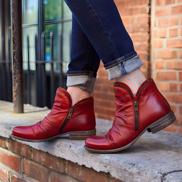 Selma™ | Stylish Ankle Boots with Zipper