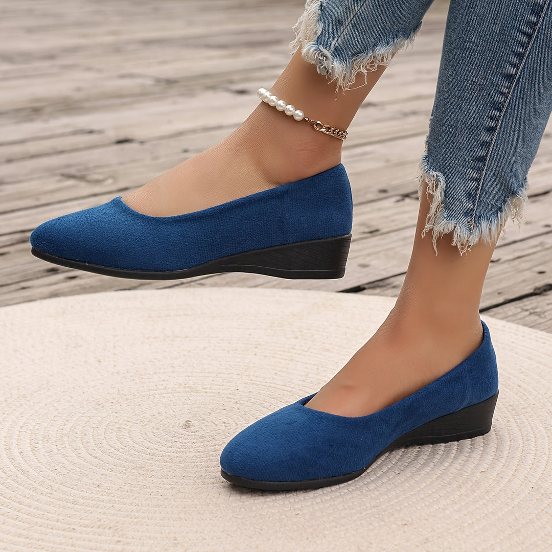 Éliane™ – Comfortable wedge-heeled ballerinas