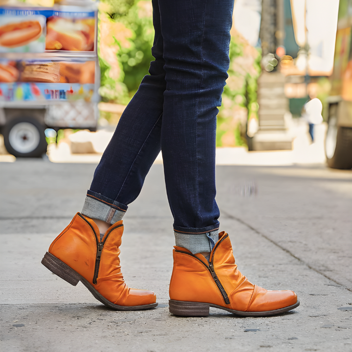 Selma™ | Stylish Ankle Boots with Zipper