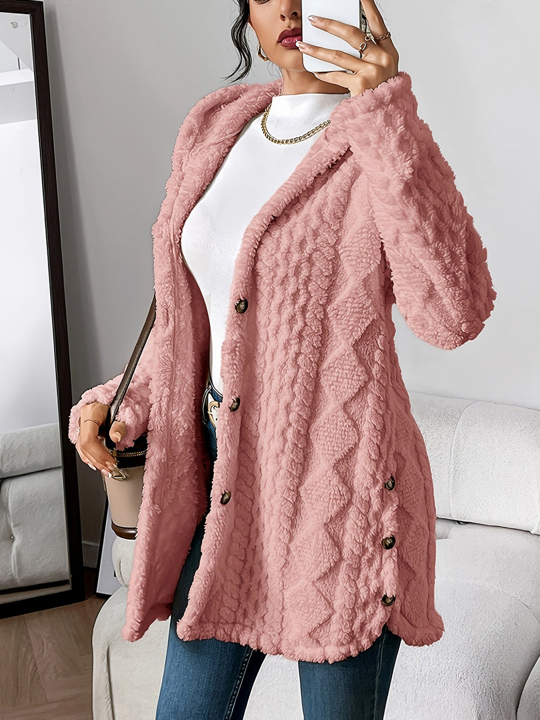 Orla Fiona | Plush Hooded Cardigan