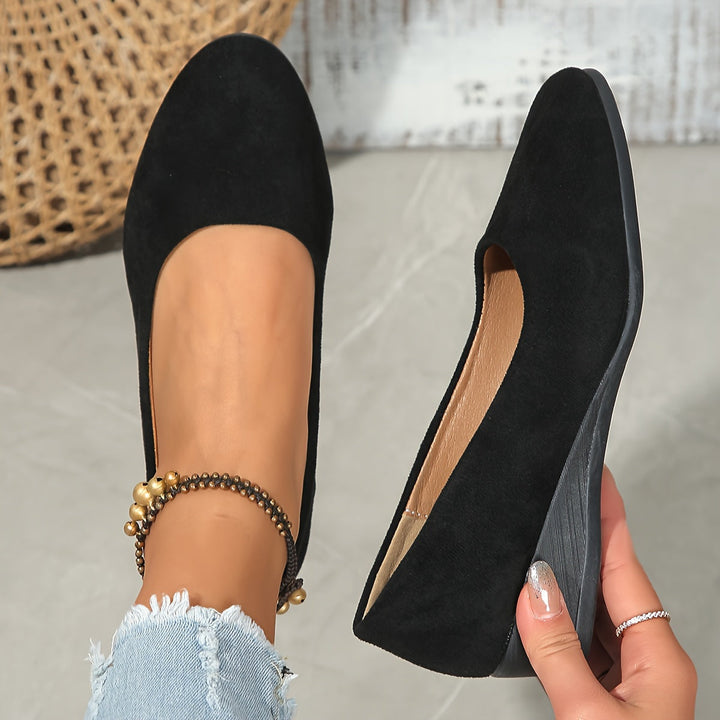 Éliane™ – Comfortable wedge-heeled ballerinas