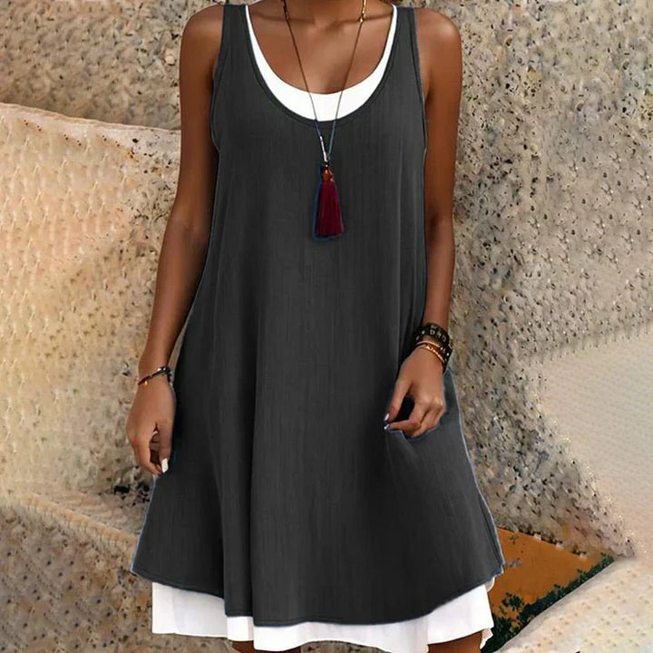 Orla Fiona | Sunlit Sleeveless Midi Dress.