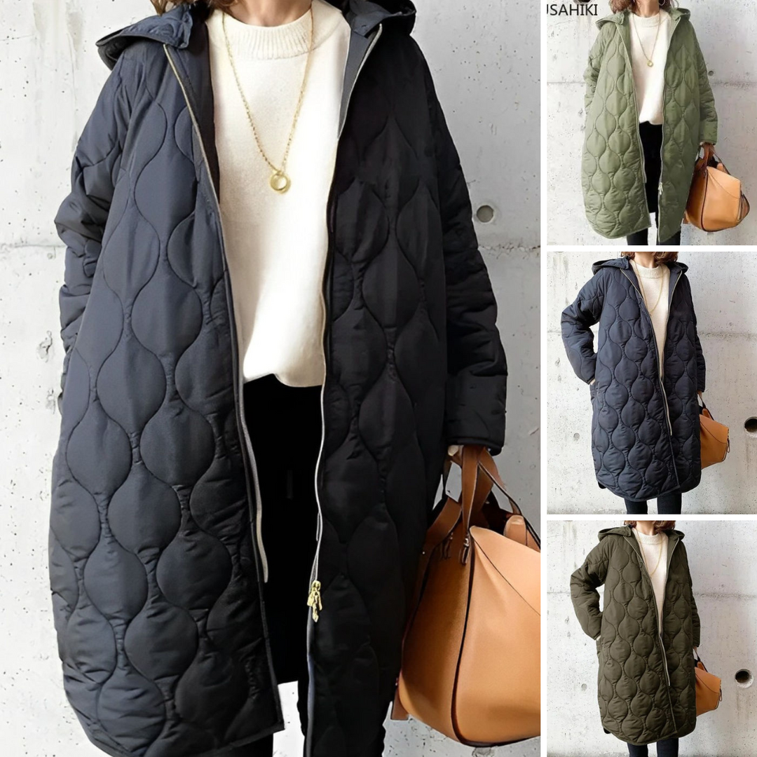 PRISCILLA™ | PARKA WITH HOOD AND FINE DETAILS
