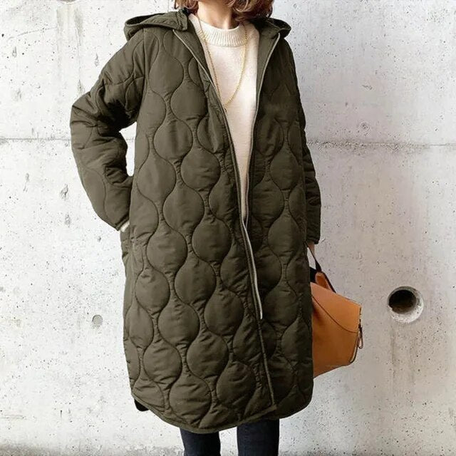PRISCILLA™ | PARKA WITH HOOD AND FINE DETAILS