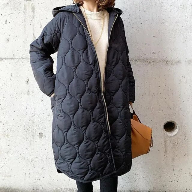 PRISCILLA™ | PARKA WITH HOOD AND FINE DETAILS