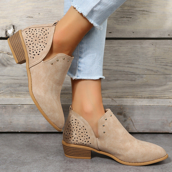 Belmonte Milano | Perforated Low-Cut Ankle Boot