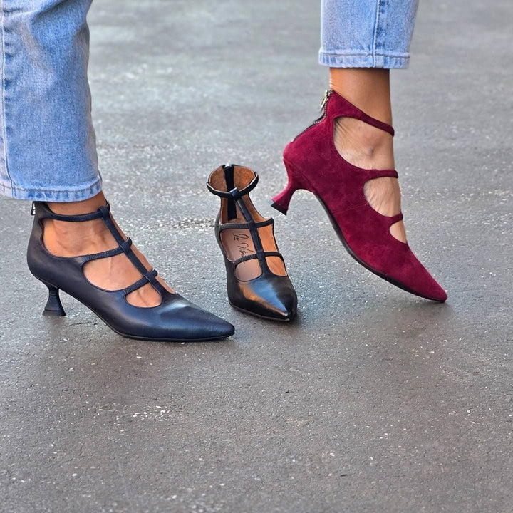 Strappy Low Heel Decollete | NORTHLINE STUDIO