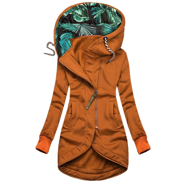Carolin | Elegant Hooded Jacket with Subtle Print