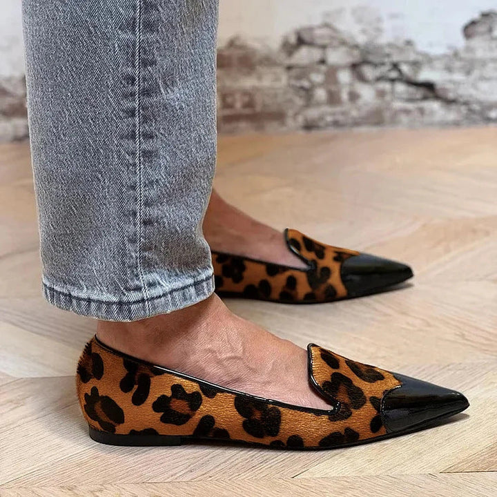 Sophisticated Animal Print Ballet Flats