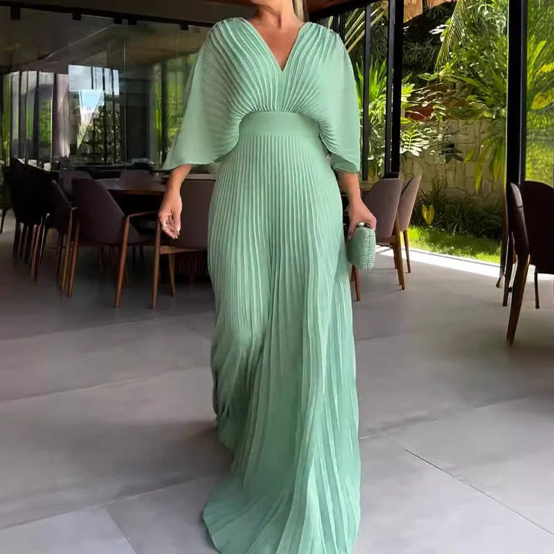 Olivia | Classic Pleated Dress