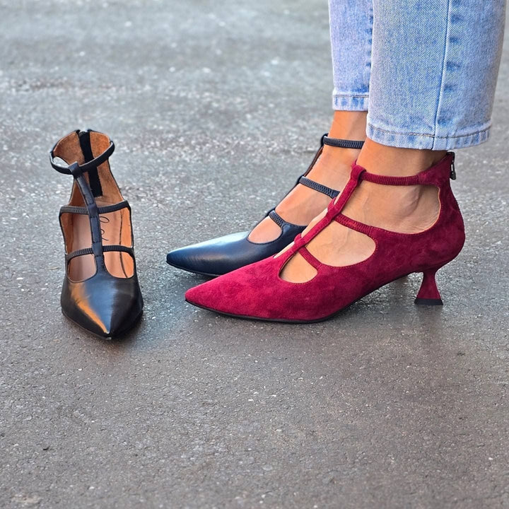 Strappy Low Heel Decollete | NORTHLINE STUDIO