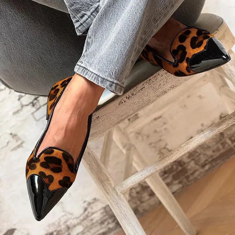 Sophisticated Animal Print Ballet Flats