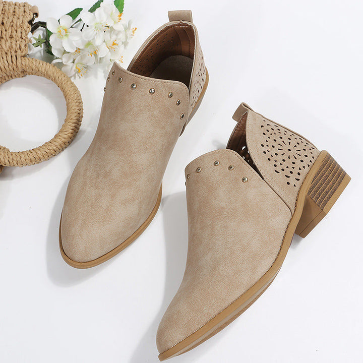 Belmonte Milano | Perforated Low-Cut Ankle Boot