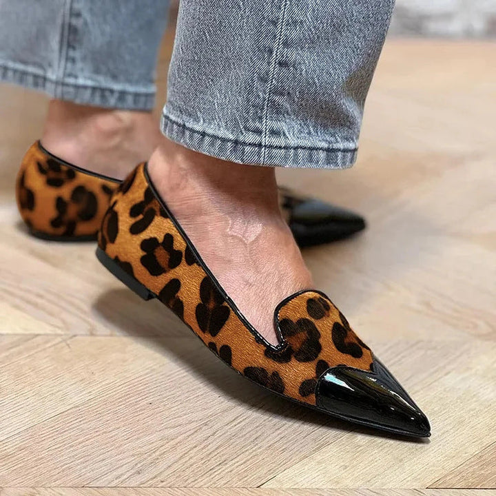 Sophisticated Animal Print Ballet Flats