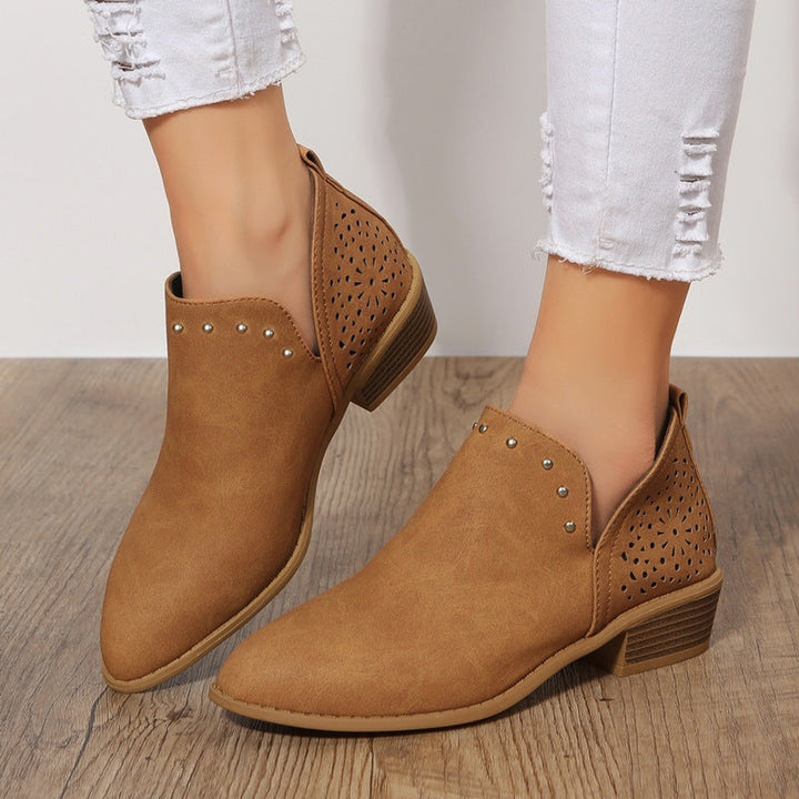 Belmonte Milano | Perforated Low-Cut Ankle Boot