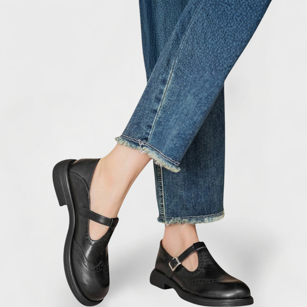 Elisa - Elegance and Comfort Leather Heels