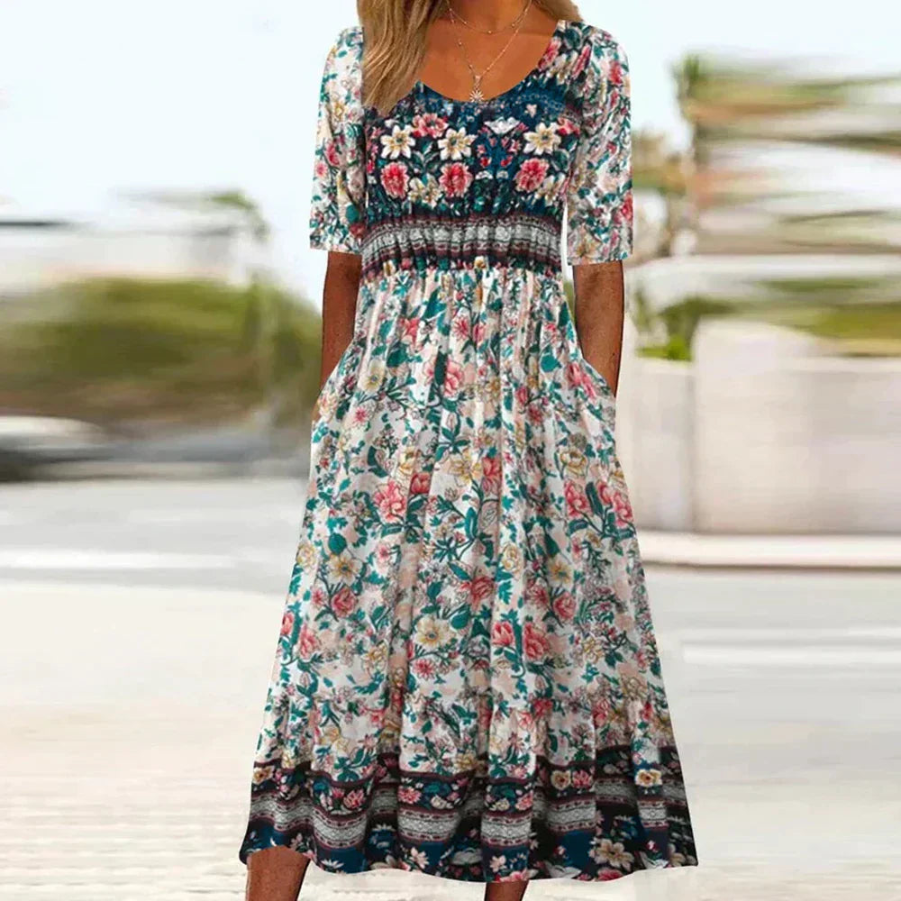 Leviana™ | Maxi Floral Dress Plus Size