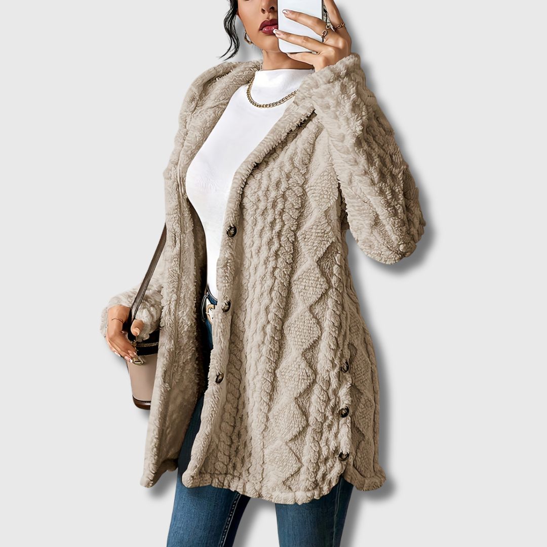 Sapphira | Elegant Hooded Coat