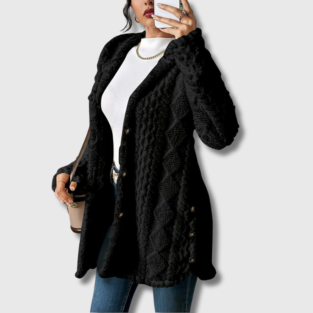 Sapphira | Elegant Hooded Coat