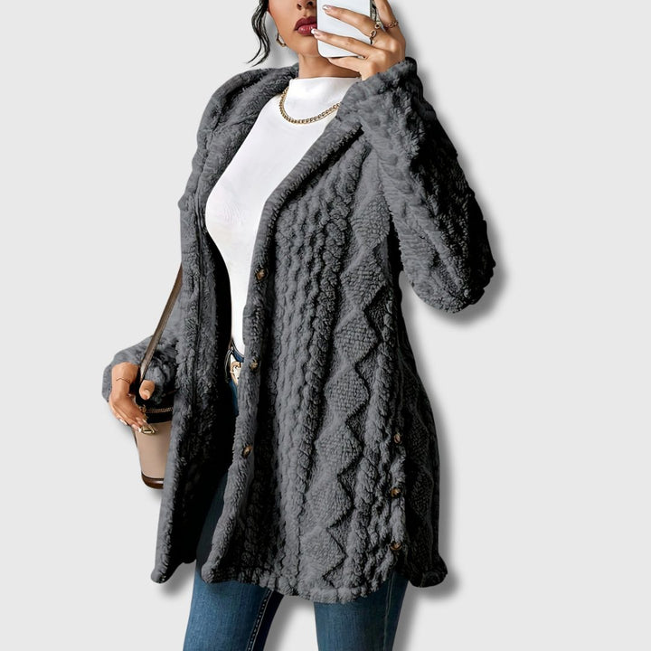 Sapphira | Elegant Hooded Coat