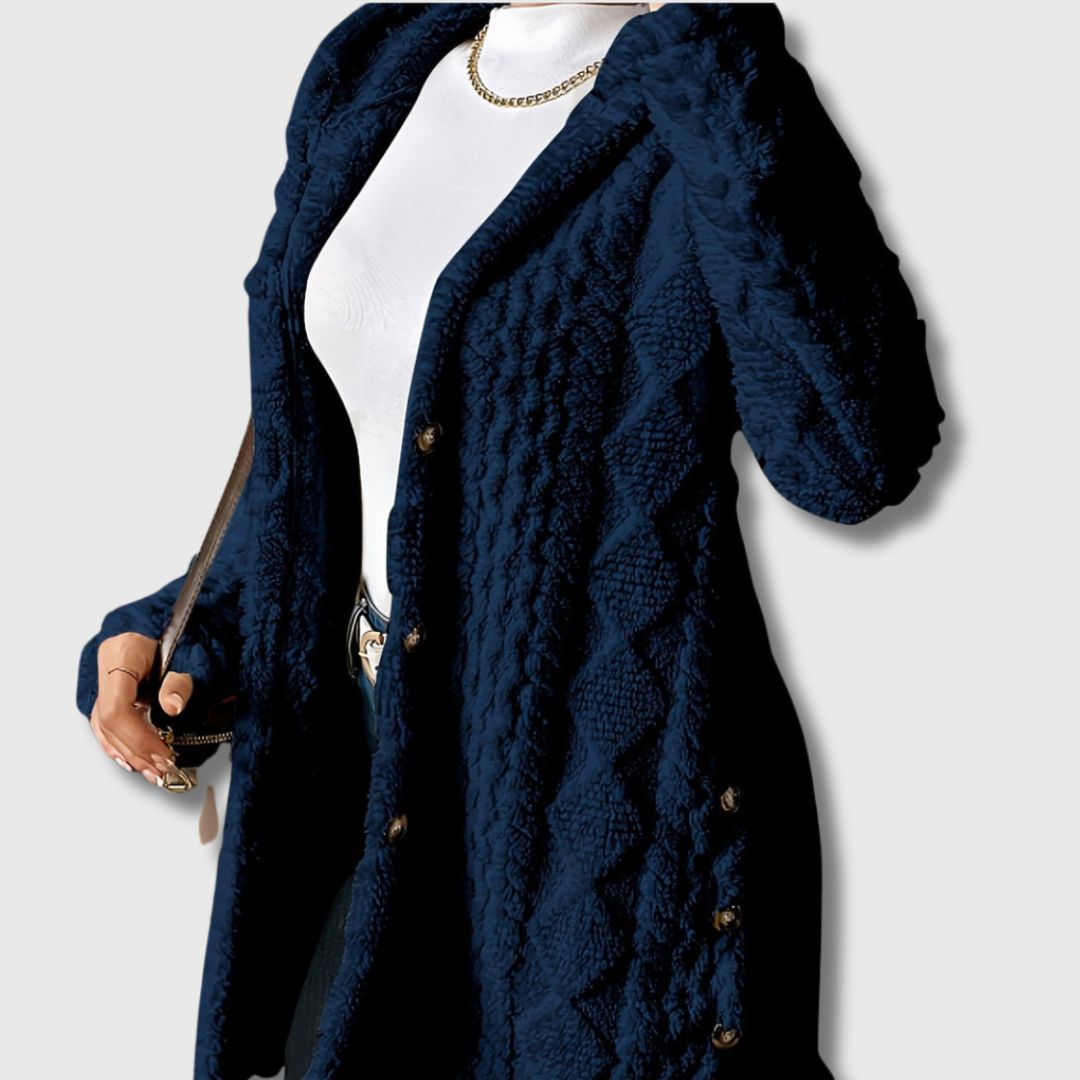 Sapphira | Elegant Hooded Coat