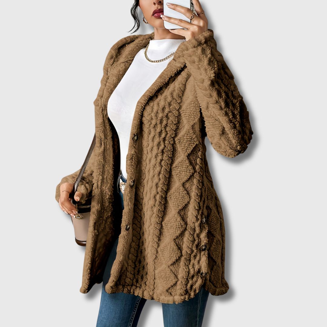 Sapphira | Elegant Hooded Coat