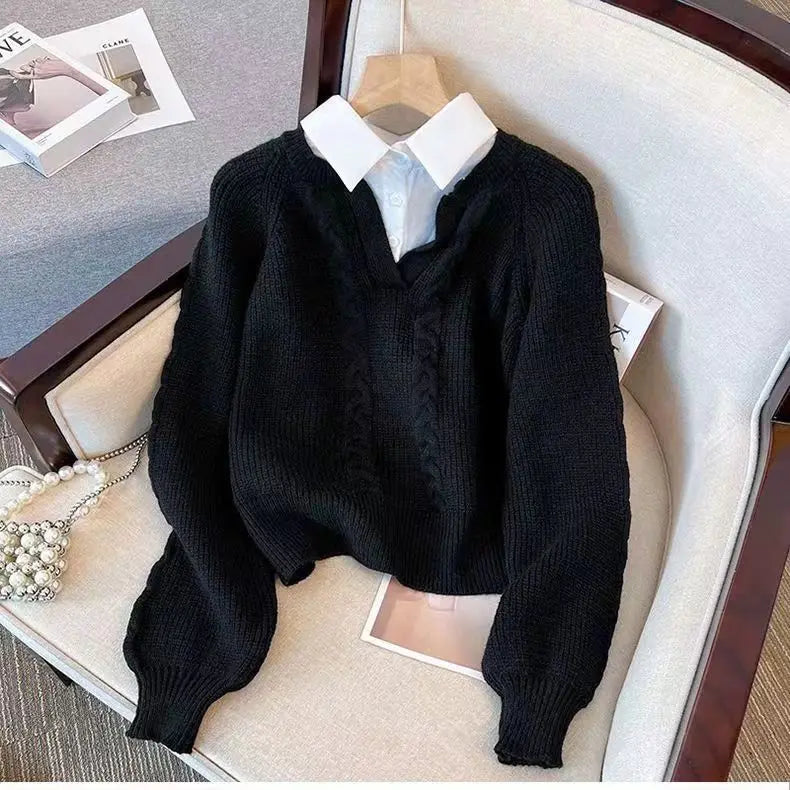 Clémence™ | Retro Duo Cocoon Sweater
