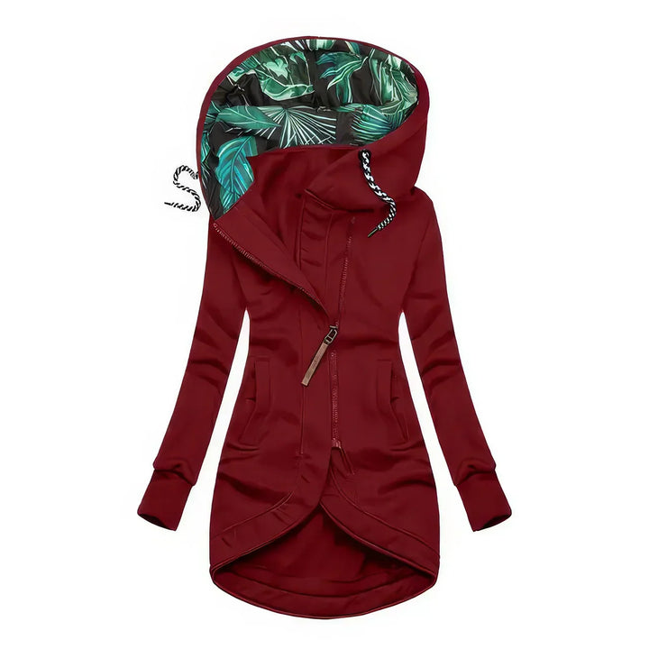 Carolin | Elegant Hooded Jacket with Subtle Print