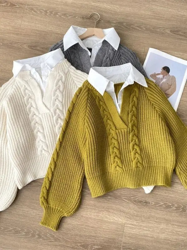 Clémence™ | Retro Duo Cocoon Sweater