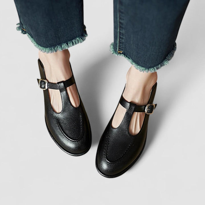 Camila – Mary Jane Orthopaedic Shoes with Low Heel