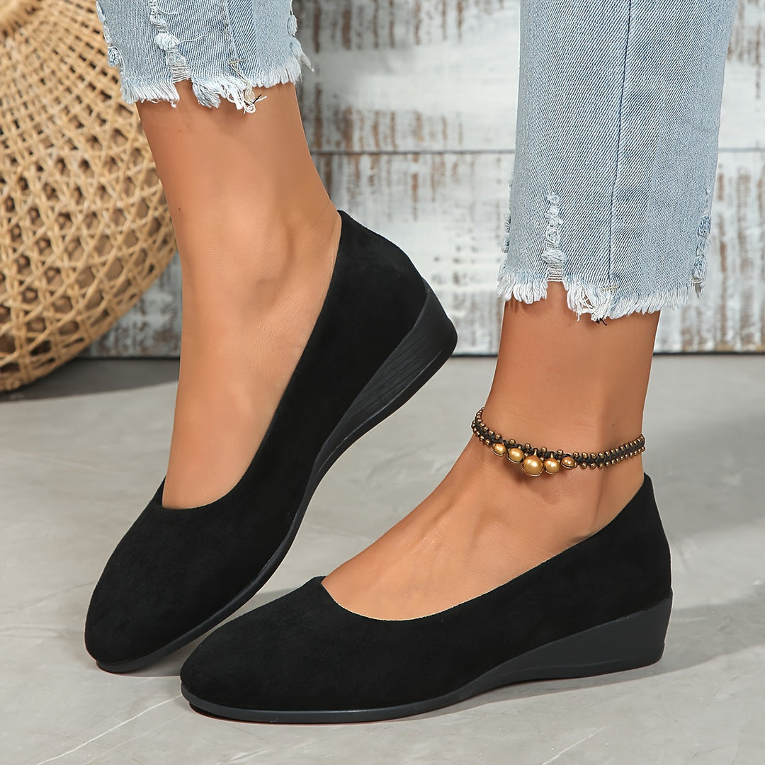 Éliane™ – Comfortable wedge-heeled ballerinas