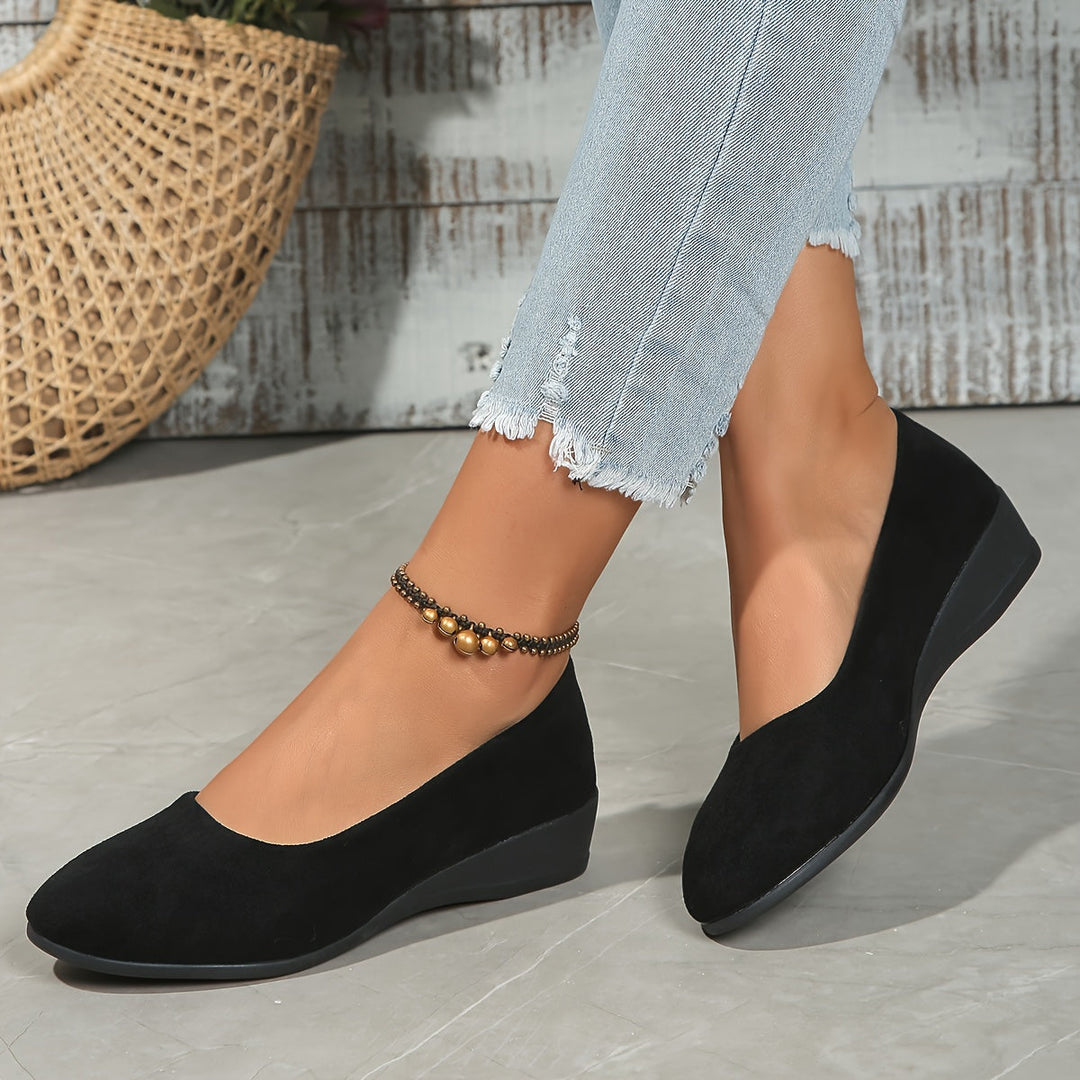 Éliane™ – Comfortable wedge-heeled ballerinas