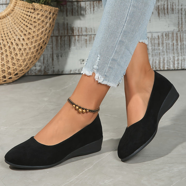 Éliane™ – Comfortable wedge-heeled ballerinas