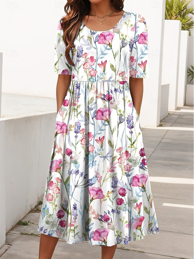 Orla Fiona | Floral Breezy Midi Dress