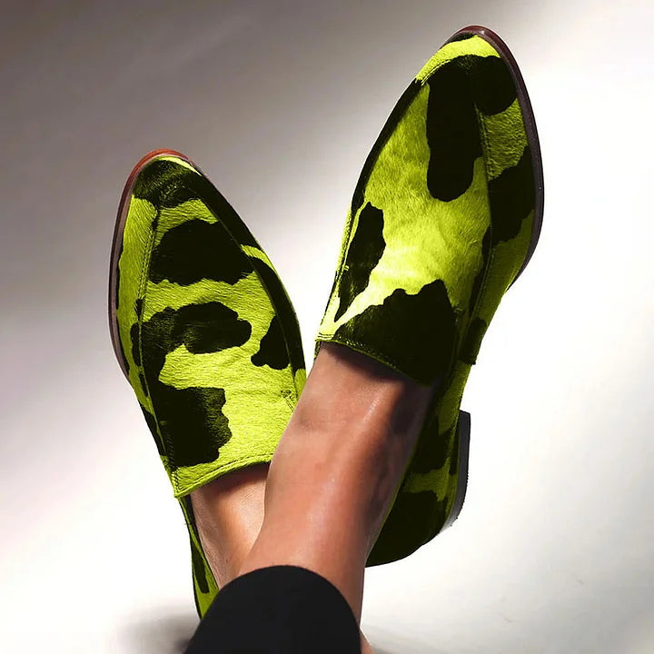 Bold Animal-Print Loafers